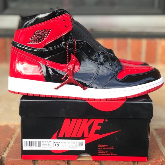 Air Jordan Retro 1 OG Patent Bred / Banned Size 8.5, 9, 11 - Picture 2 of 16
